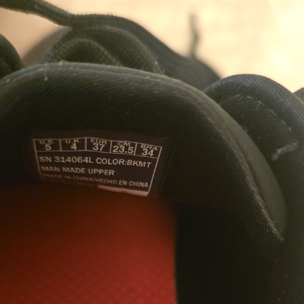 Skechers Black Sneakers with Colorful Heart Accents - Picture 2 of 2